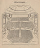WHITEHALL THEATRE. Vintage seating plan. London. now Trafalgar Studios 1936