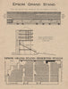 EPSOM GRAND STAND. Vintage seating plan. Race course. Surrey 1936 old print
