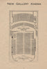 NEW GALLERY KINEMA. Vintage seating plan. London. Cinema. Regent Street 1936