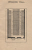 WIGMORE HALL. Vintage seating plan. London. Concert Hall 1936 old print