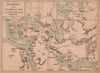 DISPERSION OF NOAH'S CHILDREN. Genesis Chronicles Prophets Bible 1887 old map