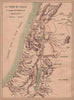 CANAAN. At the time of the arrival of the Israelites. Bible. Palestine 1887 map