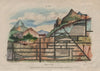 MINING. Cross section of a mine. Filons. Veins 1833 old antique print picture