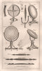 SCIENCE. Reflective mirrors. BUFFON 1837 old antique vintage print picture