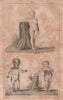MEDICINE. Dwarfism. Genetic deformities. BUFFON 1837 old antique print picture