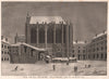 PARIS. Sainte Chapelle, prise du coté de la Cour. Aquatint 1808 old print