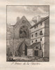 PARIS. Saint-Denis de la Chartre. Aquatint. SMALL 1808 old antique print