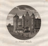 PARIS. Le Grand Châtelet. Aquatint 1808 old antique vintage print picture