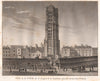 PARIS. Tour de Saint-Jacques de la Boucherie. Aquatint 1808 old antique print