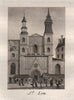 PARIS. Saint-Leu. Aquatint. SMALL 1808 old antique vintage print picture