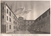 PARIS. Maison de la Couronne d'or, Rue des Bourdonnois. Aquatint 1808 print