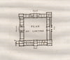 PARIS. Plan du Louvre. Aquatint. SMALL 1808 old antique vintage print picture