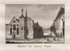 PARIS. Hôpital des Quinze-Vingts. Aquatint. SMALL 1808 old antique print