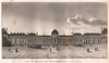 PARIS. Palais des Tuileries, prise du côté de la Cour. Aquatint 1808 old print