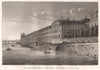 PARIS. Grande Galerie du Louvre en 1789. Aquatint 1808 old antique print