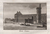 PARIS. Porte Neuve. Aquatint. SMALL 1808 old antique vintage print picture