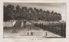PARIS. Le Jardin de Renard. Tuileries. Aquatint 1808 old antique print picture