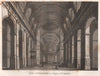 PARIS. Eglise Saint-Roch. Intérieure. Aquatint 1808 old antique print picture