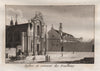 PARIS. Eglise et Couvent des Feuillans. Aquatint. SMALL 1808 old antique print