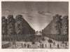 PARIS. Champs-Elysées en 1789. Aquatint 1808 old antique vintage print picture