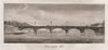 PARIS. Pont Louis XVI. Aquatint 1808 old antique vintage print picture