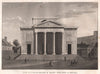 PARIS. Nouvelle Eglise de Saint Philippe du Roule. Aquatint 1808 old print