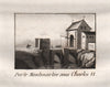 PARIS. Porte Montmartre Sous Charles VI. Aquatint. SMALL 1808 old print