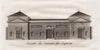 PARIS. Façade du Cauvent des Capucins. Aquatint 1808 old antique print picture