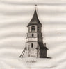 PARIS. Le Pilori. Aquatint 1808 old antique vintage print picture