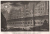 PARIS. Charniers des SS. Innocents. Aquatint 1808 old antique print picture