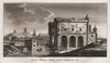 PARIS. Porte Seine Saint Denis sous. Charles VI. Aquatint 1808 old print
