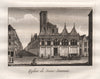 PARIS. Eglise de Saint Sauveur. Aquatint 1808 old antique print picture