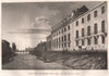 PARIS. Arsenal prise du haut de in la riviere. Aquatint 1808 old antique print