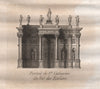 PARIS. Portail de Sainte-Catherine du Val des Ecoliers. Aquatint. SMALL 1808