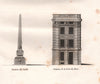 PARIS. Fontaine du Diable; Fontaine de la Croix-du-Tiroir. Aquatint 1808 print