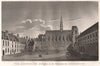 PARIS. Eglise et des Bâtiments des Bernardins. Aquatint 1808 old antique print