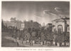 PARIS. Jardin du Roi, côté de I'Amphithéâtre. Jardin des Plantes. Aquatint 1808