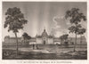 PARIS. Hôpital de la Salpétriere. Aquatint 1808 old antique print picture
