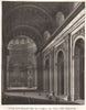 PARIS. Eglise du Val-de-Grace. Aquatint 1808 old antique vintage print picture