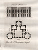 PARIS. Observatoire Royal. Aquatint. SMALL 1808 old antique print picture
