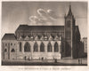 PARIS. Eglise de Saint Severin. Aquatint 1808 old antique print picture