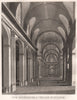 PARIS. Eglise Saint-Sulpice. Intérieure. Aquatint 1808 old antique print