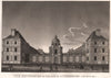 PARIS. Palais du Luxembourg (côté de la rue) . Aquatint 1808 old antique print