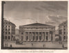 PARIS. Theâtre Français. Comédie-Française. Aquatint 1808 old antique print