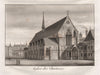 PARIS. Eglise des Chartreux. Aquatint 1808 old antique vintage print picture