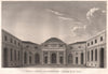 PARIS. Hôtel des Monnaies (intérieur de la Cour) . Aquatint 1808 old print