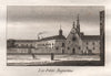PARIS. Les Petits Augustins. Aquatint. SMALL 1808 old antique print picture