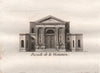 PARIS. Facade de la Visitation. Aquatint. SMALL 1808 old antique print picture
