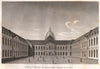 PARIS. Hôtel des Invalides (intérieur de la Cour) . Aquatint 1808 old print