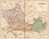 BERKSHIRE. Antique county map 1893 old vintage plan chart